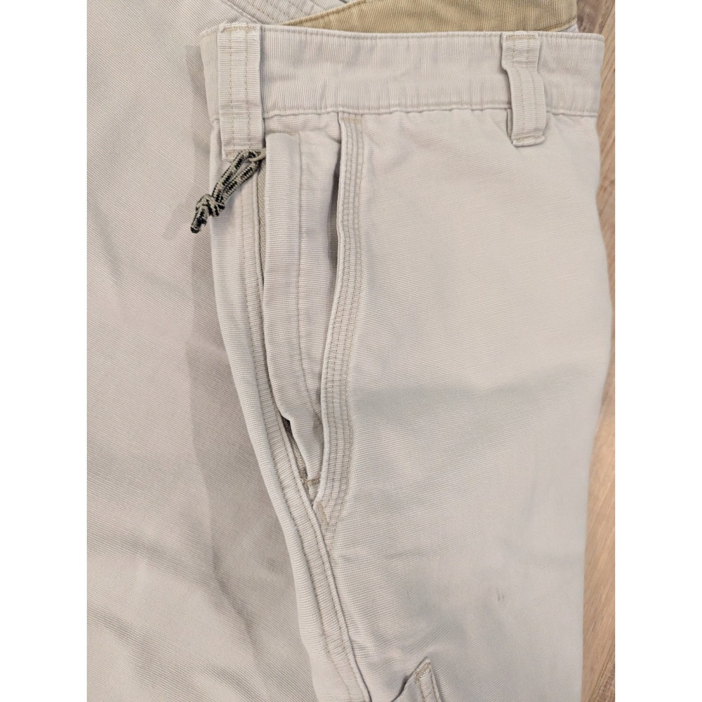 Columbia Mens Canvas Cargo Utility Pants Beige 38x30 AM8431 Heavy Duty Outdoor - Picture 10 of 10